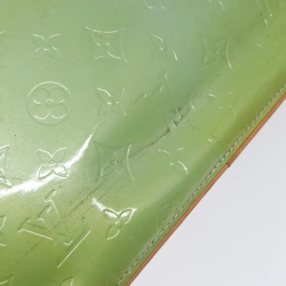 LOUIS VUITTON Monogram Vernis Houston Hand Bag Baby Blue M91005 LV Auth ep10362 - Picture 10 of 16